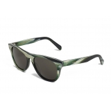 Céline - Square Sunglasses 12 in Acetate - Green Horn - Sunglasses - Céline Eyewear