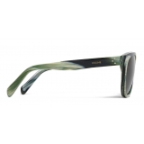 Céline - Square Sunglasses 12 in Acetate - Green Horn - Sunglasses - Céline Eyewear