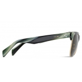 Céline - Classic Sunglasses 13 in Acetate - Green Horn - Sunglasses - Céline Eyewear