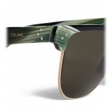 Céline - Occhiali da Sole a Classic 13 in Acetato - Verde Corno - Occhiali da Sole - Céline Eyewear