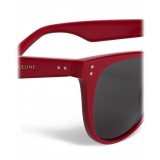 Céline - Occhiali da Sole a Quadrati 09 in Acetato - Rosso - Occhiali da Sole - Céline Eyewear