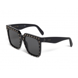 Céline - Oversized Sunglasses in Acetate - Black Gold - Sunglasses - Céline Eyewear