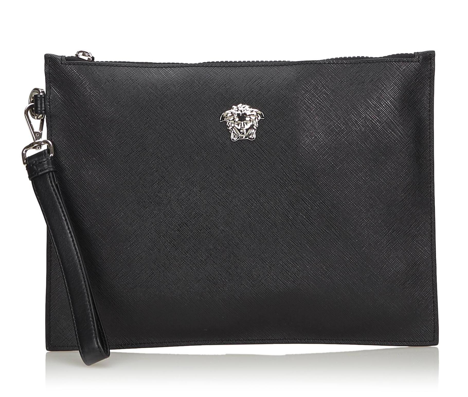 Leather small bag Versace Black in Leather - 39760975