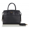 Prada Vintage - Saffiano Leather Esplanade Tote Bag - Black - Leather Handbag - Luxury High Quality