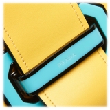 Prada Vintage - Leather Plex Ribbon Geometric Flap Bag - Yellow - Leather Handbag - Luxury High Quality