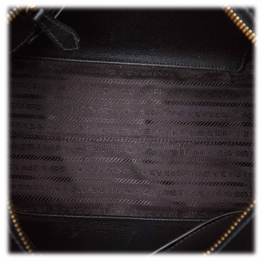 Prada Vintage - Saffiano Leather Esplanade Tote Bag - Black - Leather  Handbag - Luxury High Quality - Avvenice