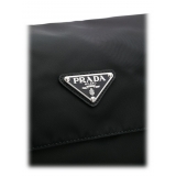 Prada Vintage - Studded Nylon Shoulder Bag - Black - Leather Handbag - Luxury High Quality