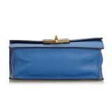 Prada Vintage - Saffiano Leather Crossbody Bag - Blu - Borsa in Pelle - Alta Qualità Luxury
