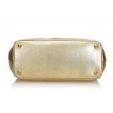 Prada Vintage - Leather Saffiano Galleria Handbag Bag - Oro - Borsa in Pelle - Alta Qualità Luxury