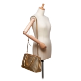 Prada Vintage - Leather Saffiano Galleria Handbag Bag - Gold - Leather Handbag - Luxury High Quality