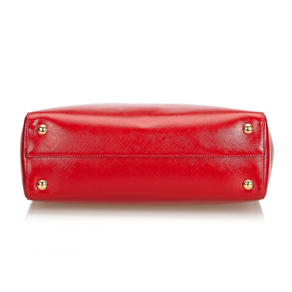 Prada Vintage Red Saffiano Vernice Promenade Leather Handbag, Best Price  and Reviews