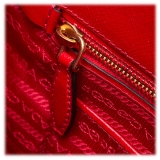 Prada Vintage - Saffiano Vernice Leather Satchel Bag - Red - Leather Handbag - Luxury High Quality
