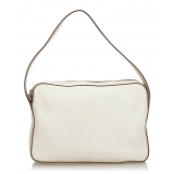 Prada Vintage - Vitello Daino Shoulder Bag - White - Leather Handbag - Luxury High Quality