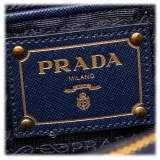 Prada Vintage - Tweed Satchel Bag - Blue - Leather Handbag - Luxury High Quality