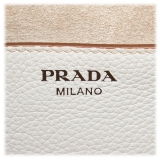 Prada Vintage - Vitello Daino Shoulder Bag - White - Leather Handbag - Luxury High Quality