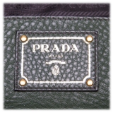 Prada Vintage - Vitello Daino Satchel Bag - Black - Leather Handbag - Luxury High Quality