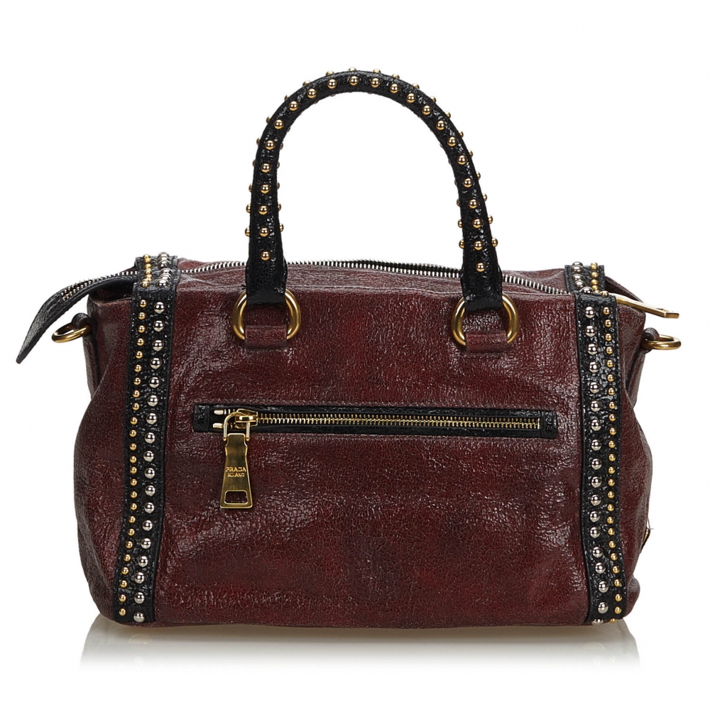 Prada Vintage - Saffiano Leather Bauletto Handbag Bag - Pink - Leather  Handbag - Luxury High Quality - Avvenice