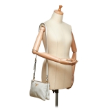 Prada Vintage - 2016 Vitello Phenix Crossbody Bag - White Ivory - Leather Handbag - Luxury High Quality