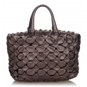 Prada Vintage - Woven Leather Handbag Bag - Brown Bronze - Leather Handbag - Luxury High Quality