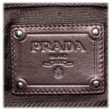 Prada Vintage - Woven Leather Handbag Bag - Marrone Bronzo - Borsa in Pelle - Alta Qualità Luxury