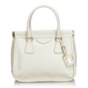 Prada Vintage - Leather Handbag Bag - White - Leather Handbag - Luxury High Quality