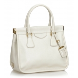 Prada Vintage - Leather Handbag Bag - White - Leather Handbag - Luxury High Quality