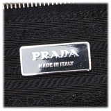 Prada Vintage - Gathered Nylon Handbag Bag - Black - Leather Handbag - Luxury High Quality