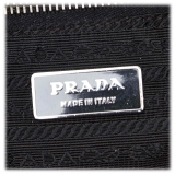 Prada Vintage - Gathered Nylon Handbag Bag - Nero - Borsa in Pelle - Alta Qualità Luxury