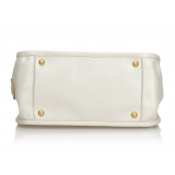 Prada Vintage - Leather Handbag Bag - White - Leather Handbag - Luxury High Quality