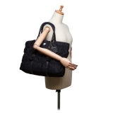 Prada Vintage - Gathered Nylon Handbag Bag - Nero - Borsa in Pelle - Alta Qualità Luxury