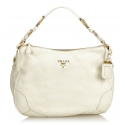 Prada Vintage - Nylon Shoulder Bag - Bianco - Borsa in Pelle - Alta Qualità Luxury