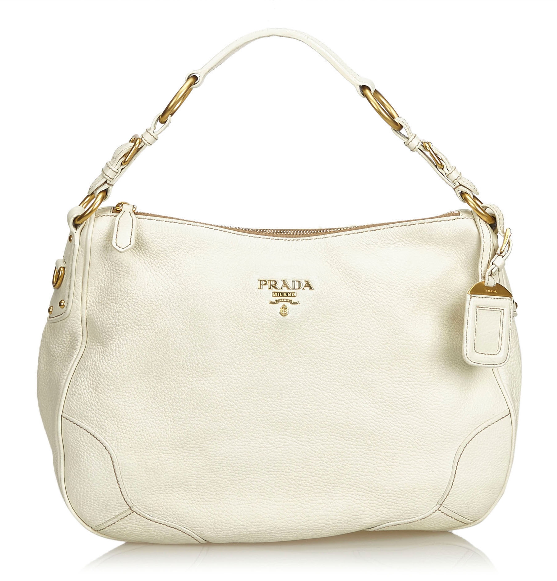 prada purse white