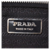 Prada Vintage - Embossed Leather Handbag Bag - Black - Leather Handbag - Luxury High Quality