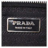 Prada Vintage - Embossed Leather Handbag Bag - Nero - Borsa in Pelle - Alta Qualità Luxury