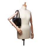 Prada Vintage - Embossed Leather Handbag Bag - Black - Leather Handbag - Luxury High Quality