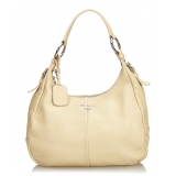 Prada Vintage - Vitello Daino Leather Shoulder Bag - White Ivory - Leather Handbag - Luxury High Quality