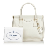 Prada Vintage - Leather Handbag Bag - White - Leather Handbag - Luxury High Quality