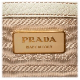 Prada Vintage - Nylon Shoulder Bag - White - Leather Handbag - Luxury High Quality