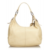 Prada Vintage - Vitello Daino Leather Shoulder Bag - Bianco Avorio - Borsa in Pelle - Alta Qualità Luxury
