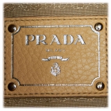 Prada Vintage - Vitello Daino Leather Shoulder Bag - White Ivory - Leather Handbag - Luxury High Quality