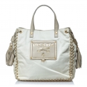 Prada Vintage - Nylon Tote Bag - Bianco Avorio - Borsa in Pelle - Alta Qualità Luxury