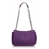 Prada Vintage - Nylon Bomber Shoulder Bag - Purple - Leather Handbag - Luxury High Quality