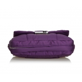 Prada Vintage - Nylon Bomber Shoulder Bag - Purple - Leather Handbag - Luxury High Quality