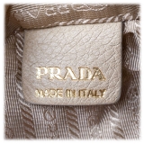 Prada Vintage - Nylon Tote Bag - White Ivory - Leather Handbag - Luxury High Quality