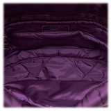 Prada Vintage - Nylon Bomber Shoulder Bag - Viola - Borsa in Pelle - Alta Qualità Luxury