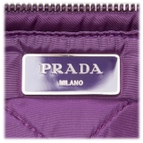 Prada Vintage - Nylon Bomber Shoulder Bag - Purple - Leather Handbag - Luxury High Quality