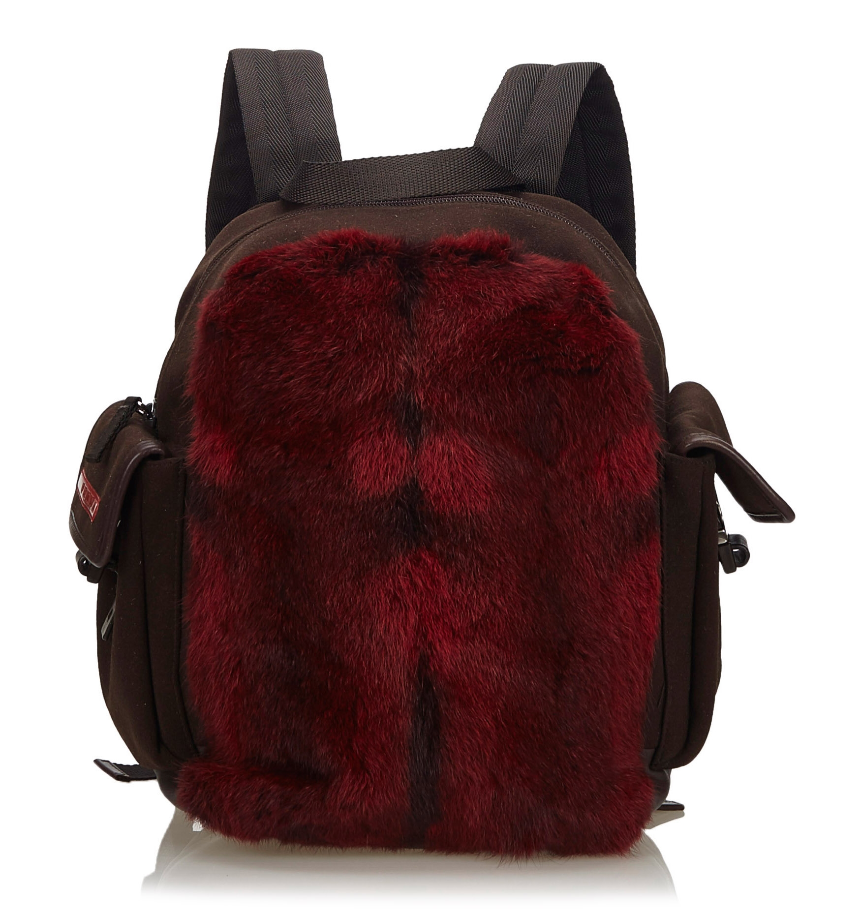 Prada Vintage - Fur Backpack - Red - Leather Backpack - Luxury High Quality  - Avvenice