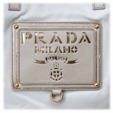 Prada Vintage - Nylon Tote Bag - White Ivory - Leather Handbag - Luxury High Quality