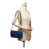 Prada Vintage - Leather Chain Shoulder Bag - Blue - Leather Handbag - Luxury High Quality