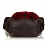Prada Vintage - Fur Backpack - Rosso - Zaino in Pelle - Alta Qualità Luxury